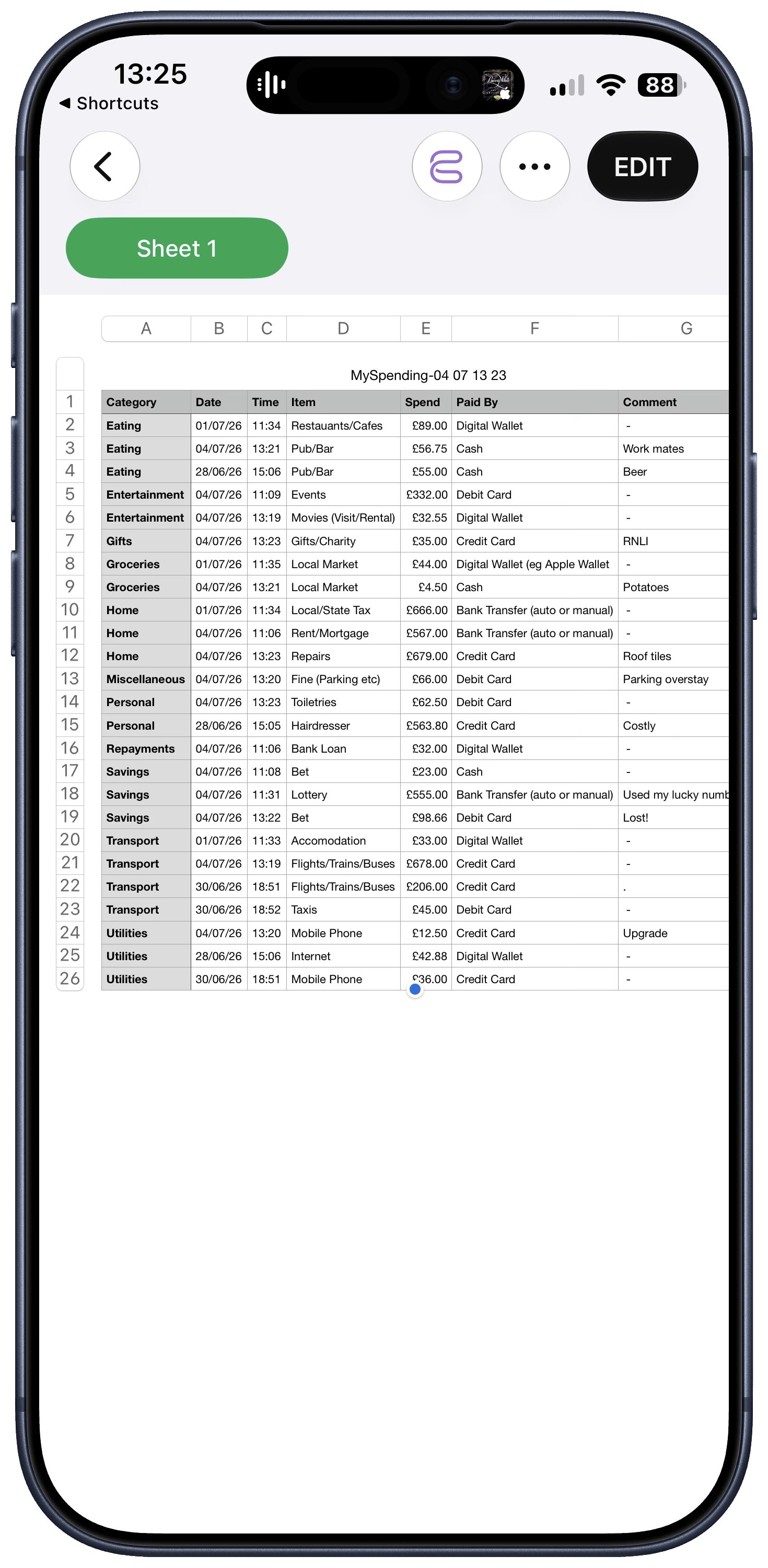 Second screenshot